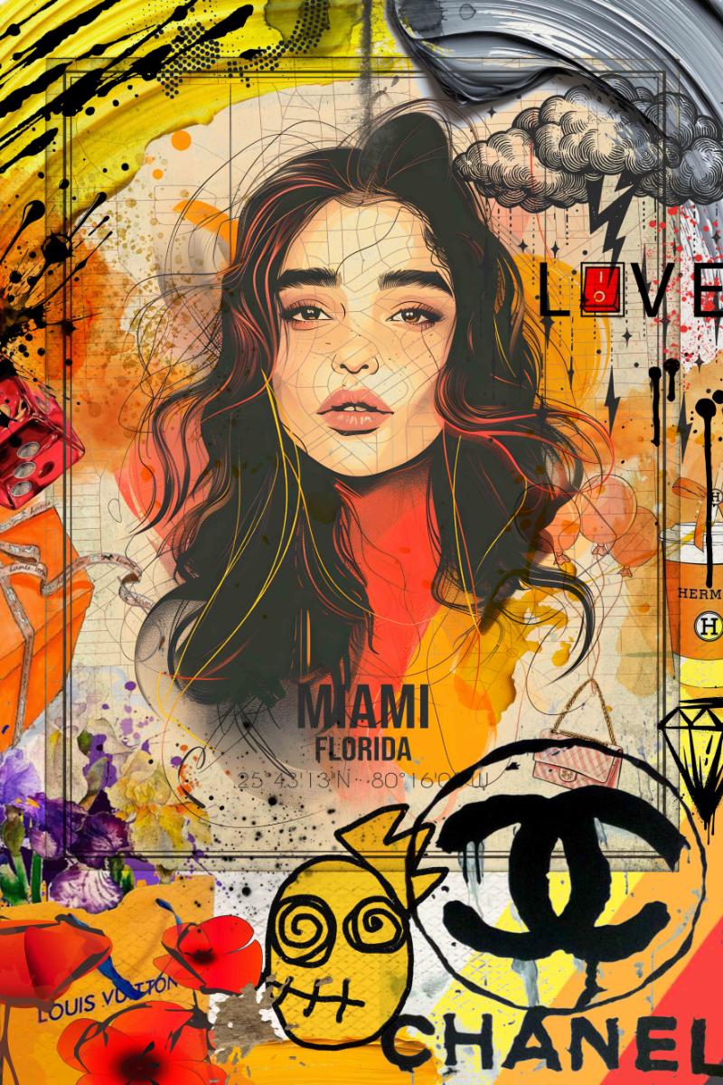 Girl Miami Yellow