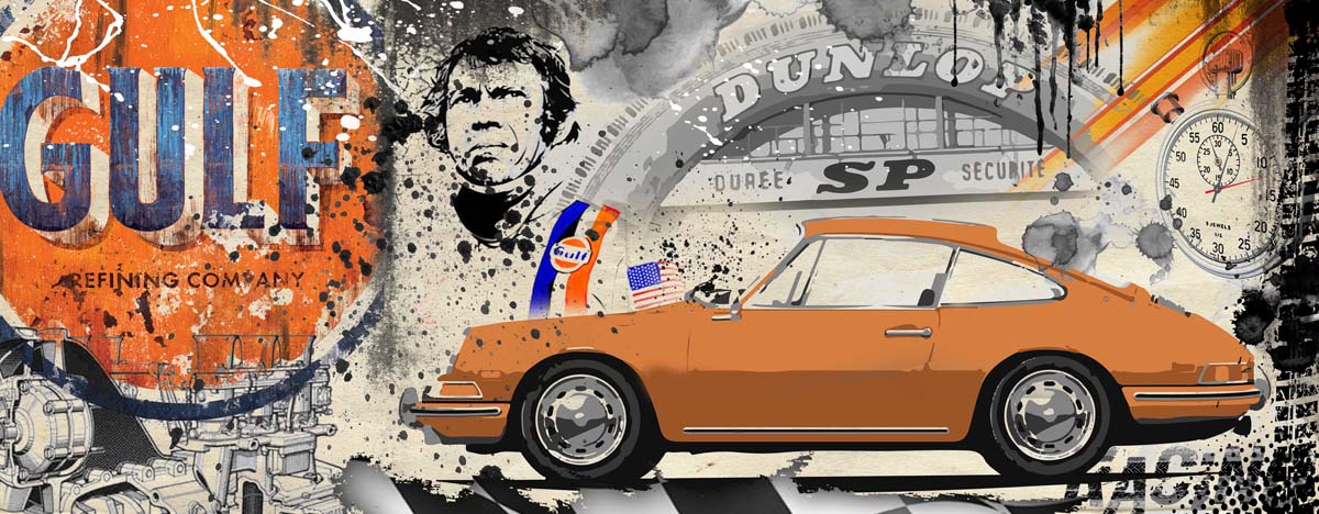 Porsche Gulf Orange Pano
