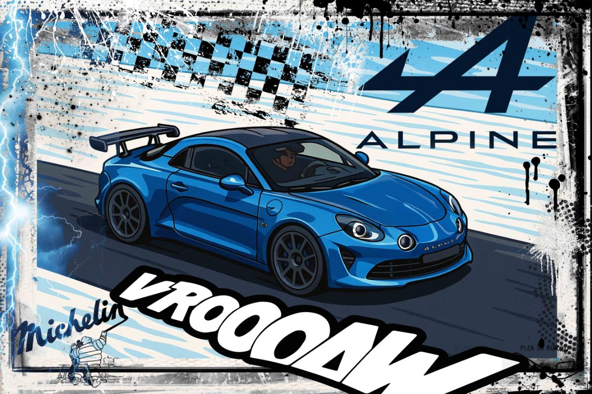 Alpine R Cartoon