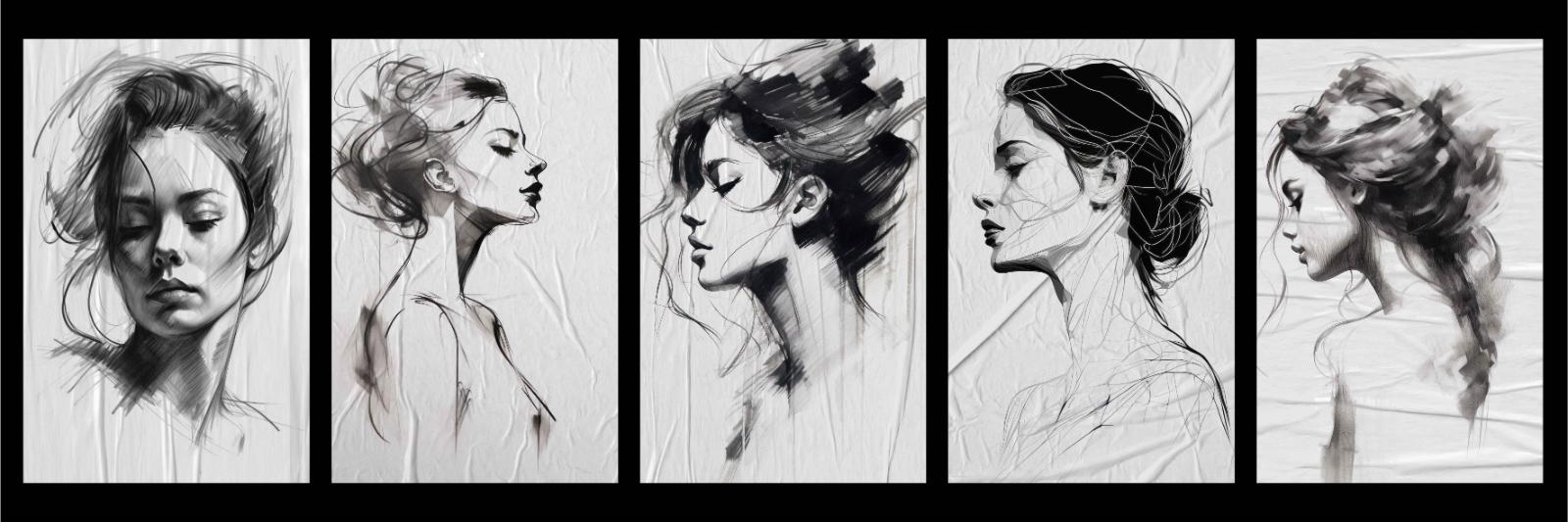 Croquis Girl Miami Pano