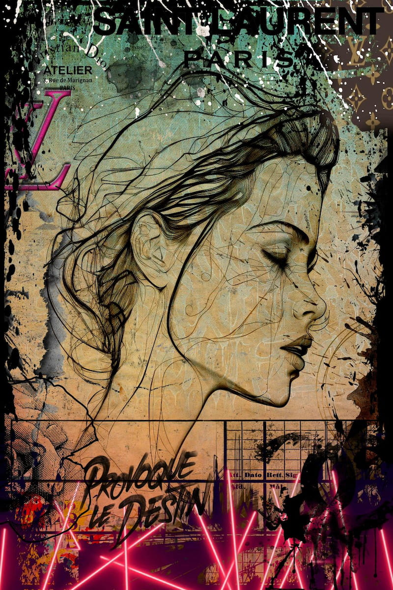 Girl Neon Dollart
